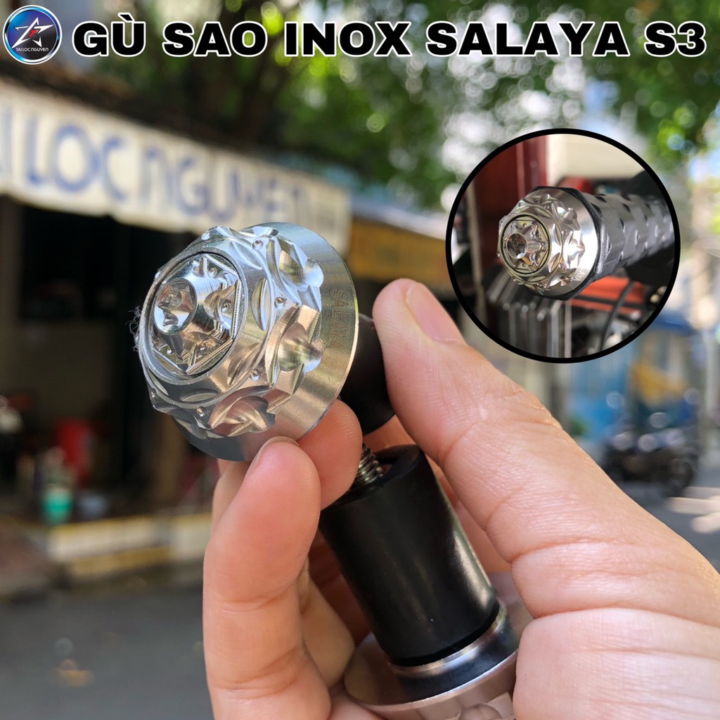 GÙ SAO INOX SALAYA GẮN TAY LÁI S3