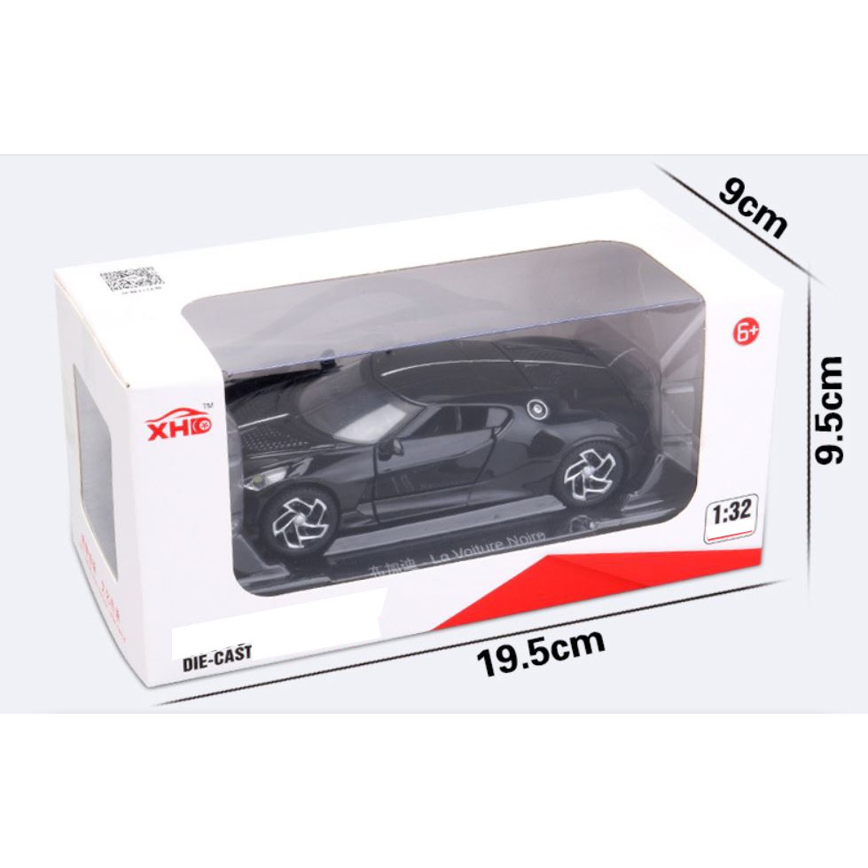 [Mã LIFE0503TOYS1 giảm 10% đơn 150k] Xe mô hình kim loại Bugatti Black Dragon King tỷ lệ 1:32