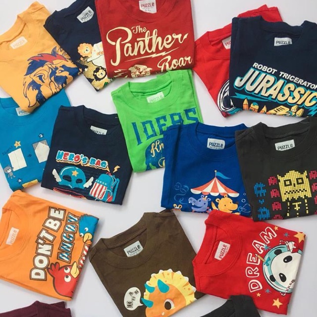 Áo Puzzle cho bé trai - hàng xuất dư