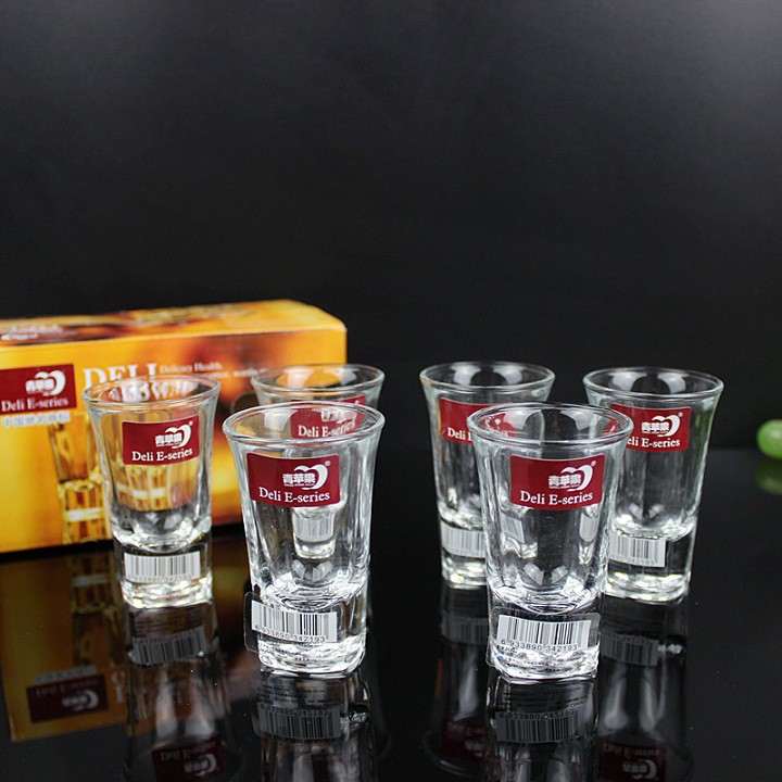 BỘ 6 LY THỦY TINH DELI - CỐC MẮT TRÂU