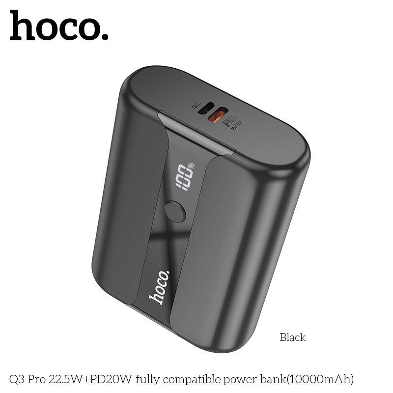 Sạc dự phòng nhanh HOCO. Q3 Pro 10000mAh 22.5W PD 20W QC 3.0 cho iph 13 12 11 Pro Samsung S22