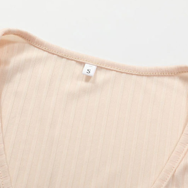 Áo Croptop Tay Dài Màu Trơn Dáng Ôm Chống Nắng Thời Trang Mùa Hè Cho Nữ