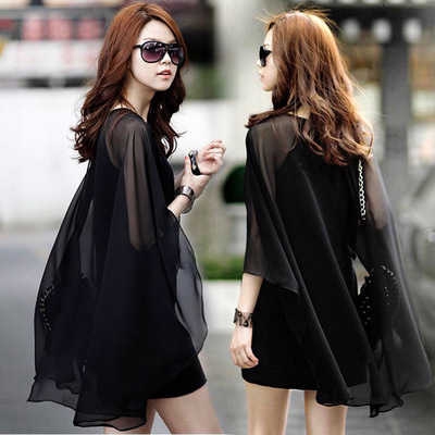 Áo Cánh Dơi Vải Chiffon Plus Size Cho Nữ