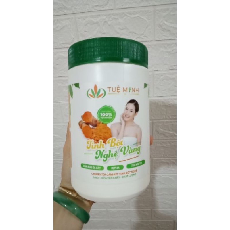 1 hộp Tinh bột nghệ nguyên chất 500g chính hãng, có mã vạch