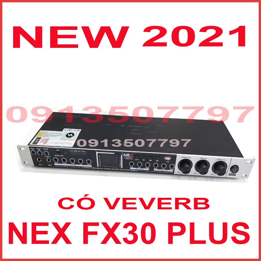 Vang cơ có REVERB NEX FX30 plus fx30plus chống hú 7 cấp