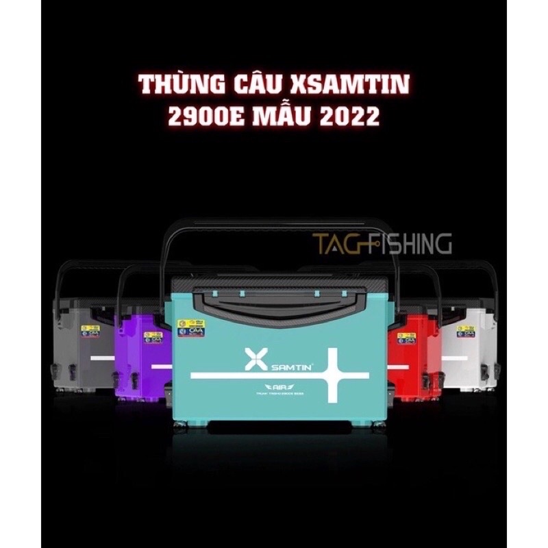 Thùng Câu Đài Xsamtin 2900E 29L  Nắp Carbon - Chính Hãng