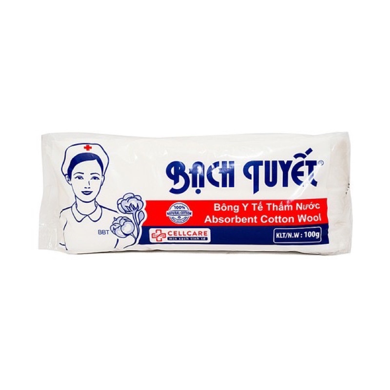 Bông gòn Y tế Bạch Tuyết (25gr - 45gr - 100gr)