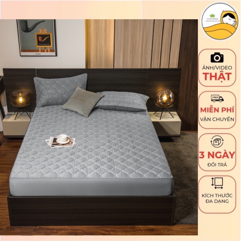 Ga Lụa Trần Bông Siêu Mát Chất Liệu Sateens Nhập Khẩu Nhiều Màu, Loại Dày Cao Cấp Đủ Size Nệm