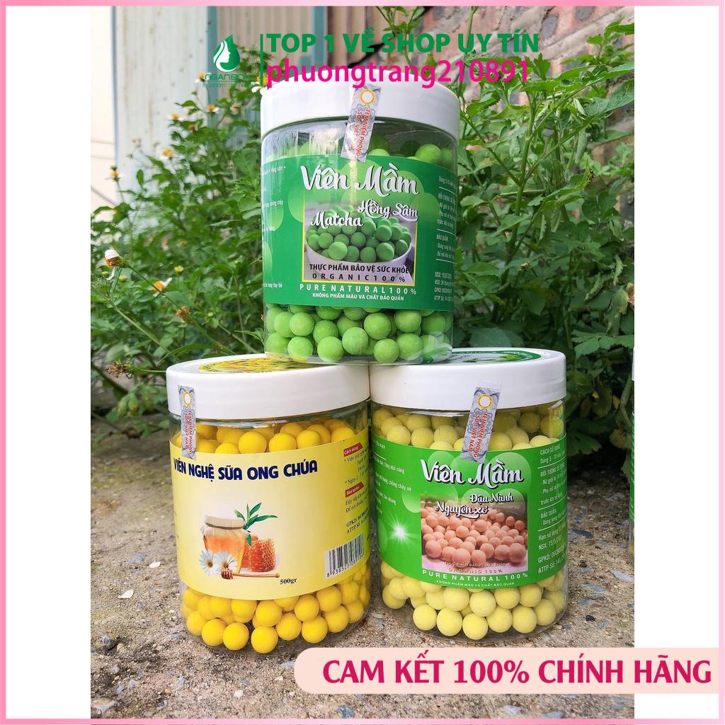 500gr viên mầm đậu nành nguyên xơ cao cấp tăng vòng 1, đẹp da, cân bằng nội tiết tố nữ, kiểm soát cân nặng