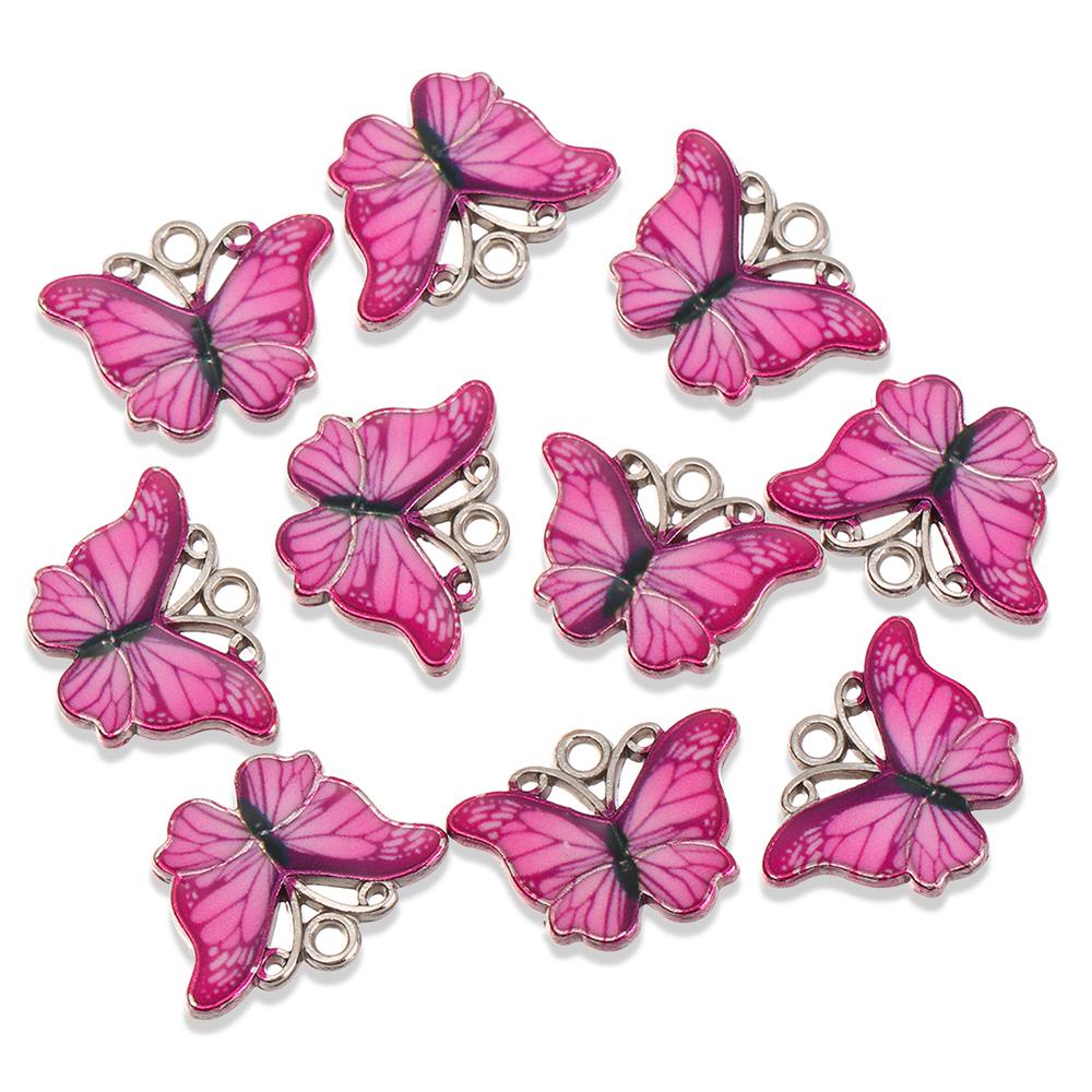 Bộ 10 Mặt Vòng cổ / Bông Tai Hình Bướm Handmade Độc Đáo DIY