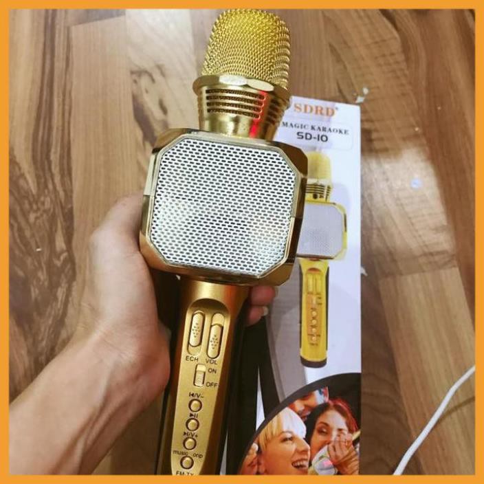 ⚡FREE SHIP⚡ MICRO karaoke bluetooth SD 10 không dây có loa TUYỆT ĐỈNH SIÊU PHẨM -  BH 6 tháng - CAM KẾT CHÍNH HÃNG