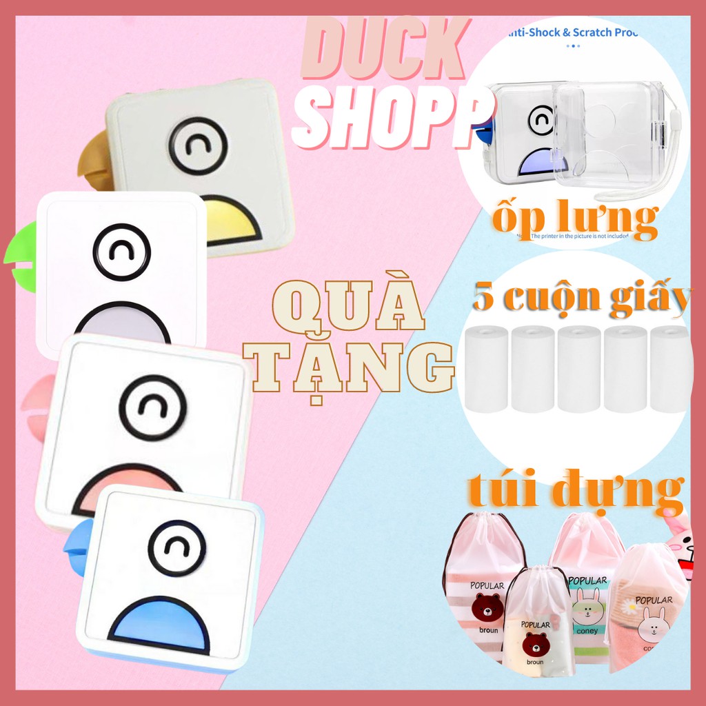 Máy in nhiệt mini bluetooth poooli a6 printer bluetooth không dây 🥇 xách ta