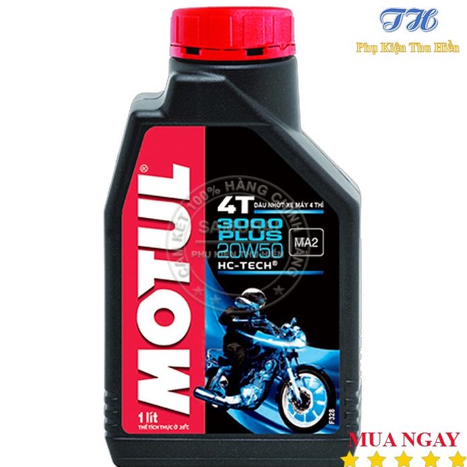 Nhớt Xe Số Motul 3000 Plus 4T 20w50 Dung Tích 1L / 0.8L Chính Hãng