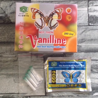 10 ống bột Vani hiệu Bươm Bướm Vianco