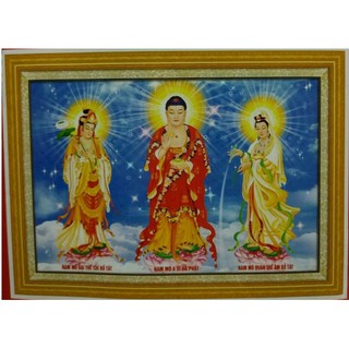Tranh Thêu Chữ Thập Tam Thế Phật 88935 (100x74cm)