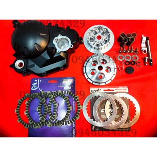 FULL BỘ LỐC NỒI CÔN TAY ĐỘ EXCITER 150 SUMRACING VỚI BỘ LÁ NHÔM CTR VÀ BỐ NỒI UMA CHÍNH HÃNG