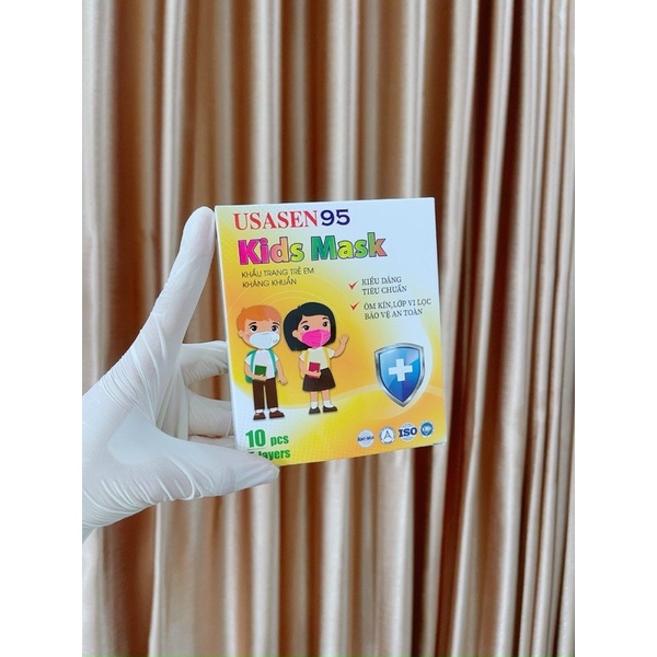 KHẨU TRANG N95 TRẺ EM USASEN - hộp 10c