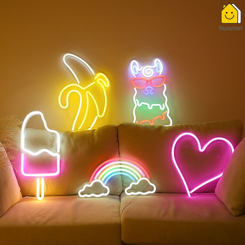 Đèn LED Neon Nhiều Hình Decor Phòng Ngủ - đèn ngủ, Đèn Decor đèn neon Quán Bar Chill, Cà Phê, Homestay, Sundecor HC