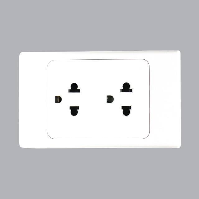 Ổ cắm đôi 3 chấu MPE
