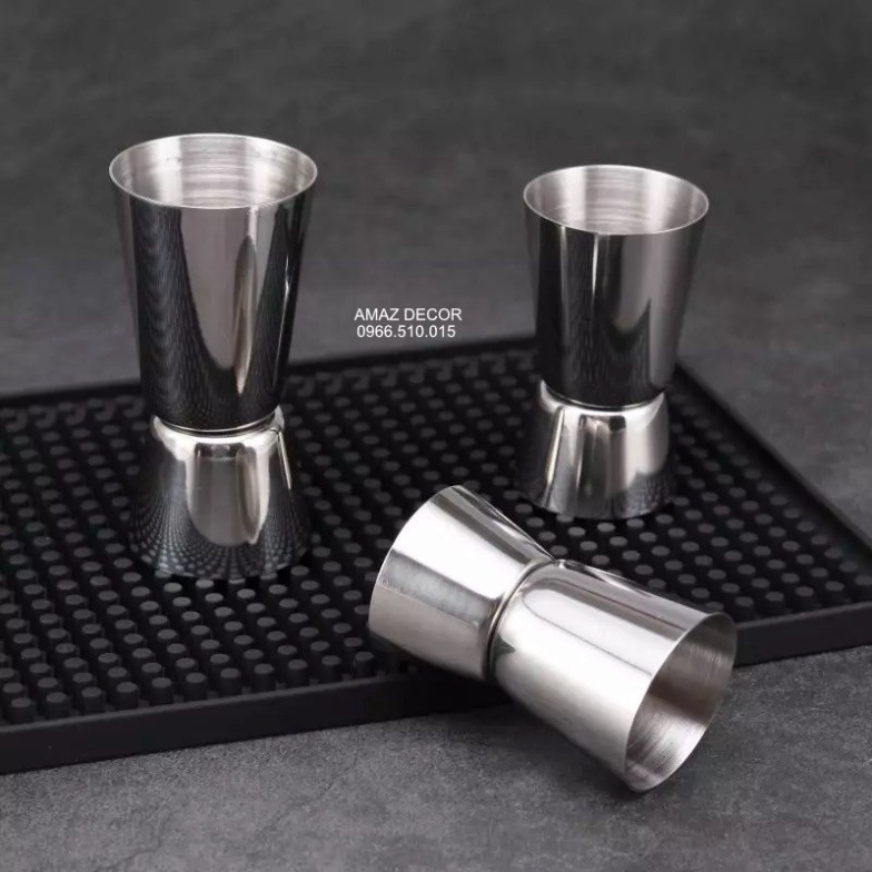 Giá Sỉ Ca ly đong định lượng 2 đầu inox Jigger cocktail &amp; wine bar - Zigger inox zic 2 đầu