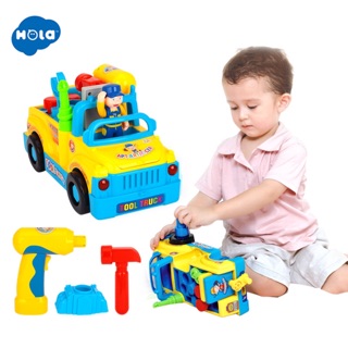 Đồ chợ xe sửa chữa Hola toys hàng chính hãng