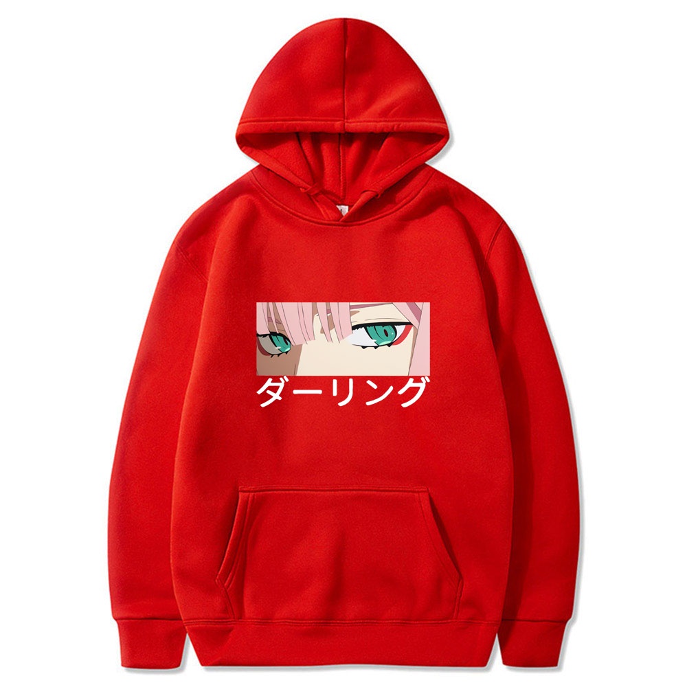 Áo Hoodie Dáng Rộng In Hình Darling In The Franxx Zero TWO Phong Cách Harajuku Cho Nam Và Nữ