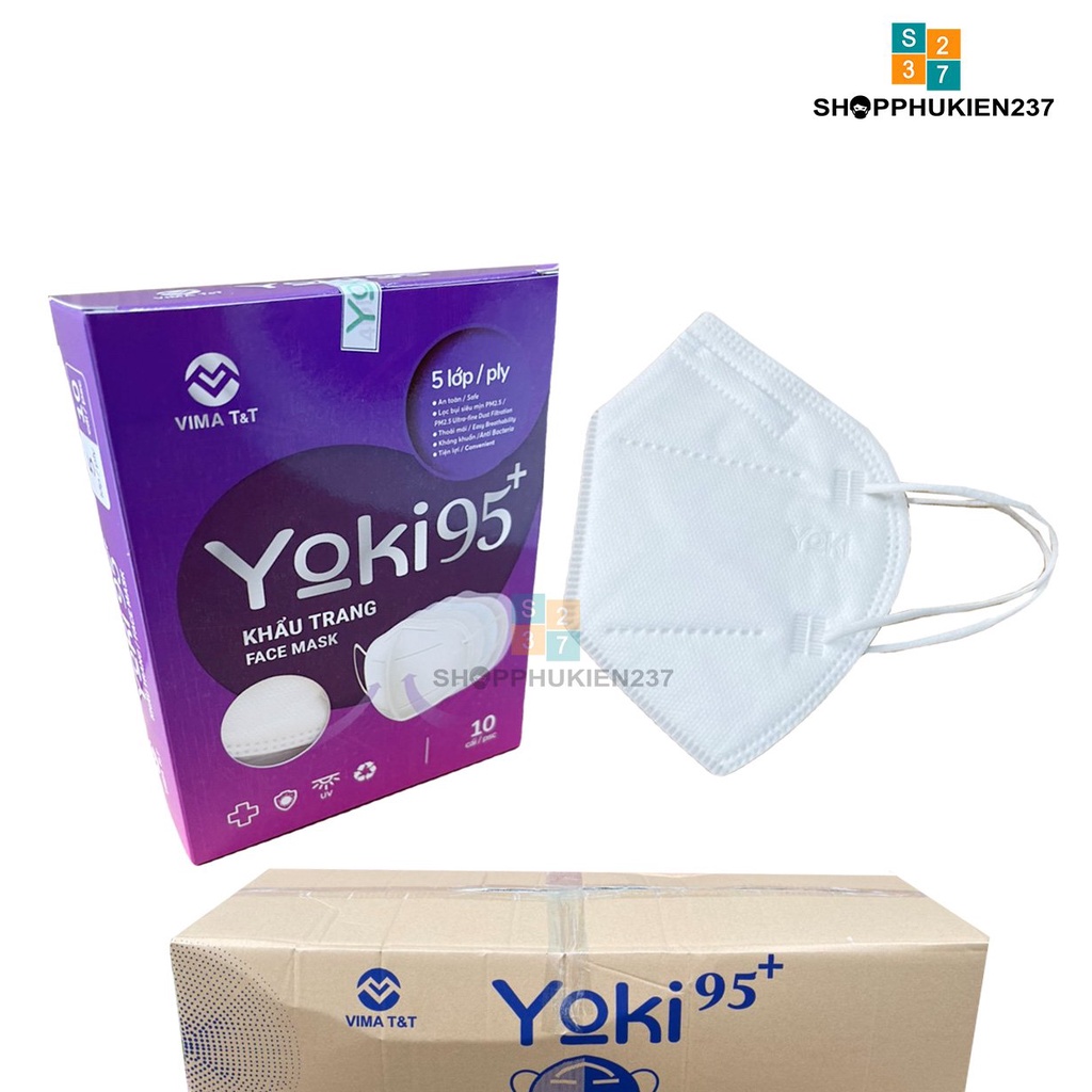 Thùng Khẩu Trang N95 Yoki 5 Lớp 1 Thùng 100 Hộp