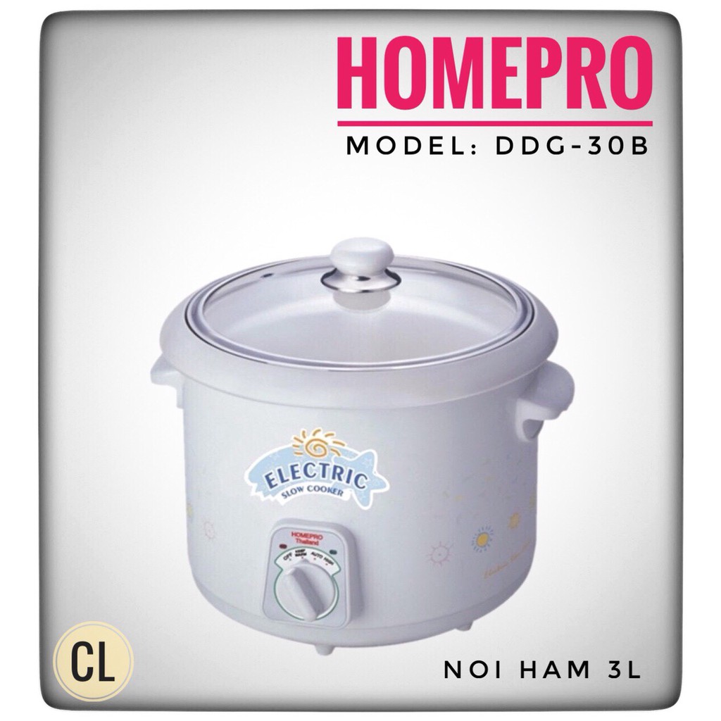 NỒI HẦM ĐIỆN HOMEPRO DDG-30B