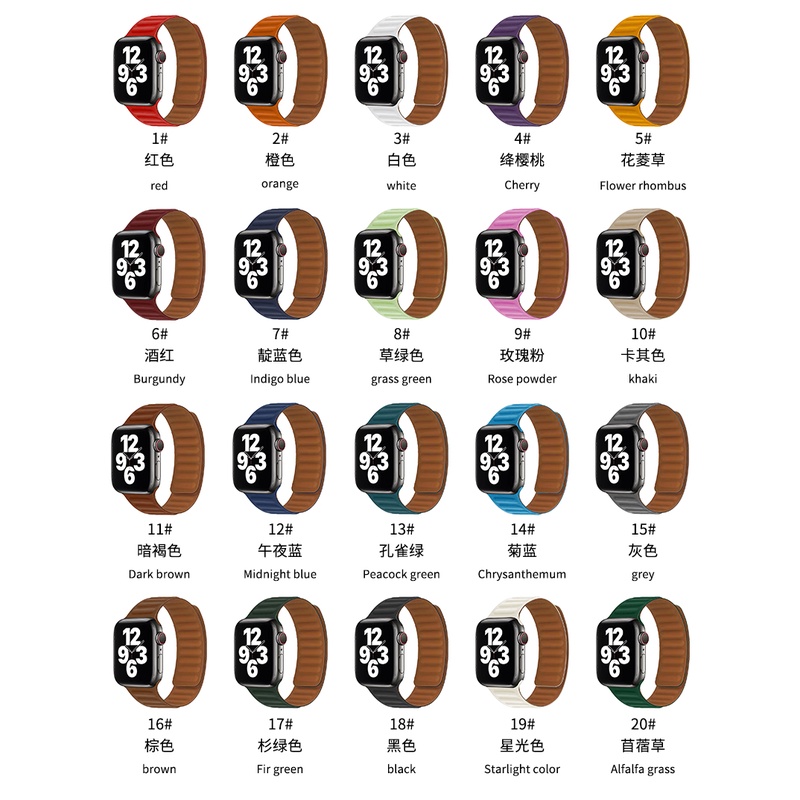 Dây Đeo Silicone Khóa Nam Châm Cho Đồng Hồ Thông Minh Apple Watch 45mm 44mm 40mm 38mm iWatch Series 7 6 SE 5 4 3 2 42mm 41mm
