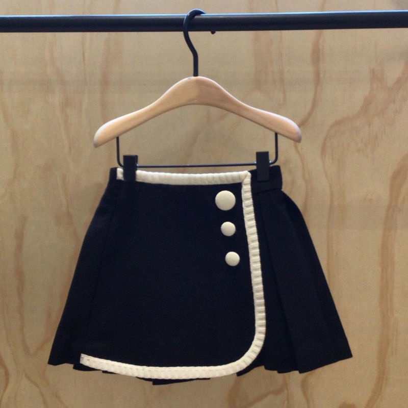 Bộ Áo Cardigan Tay Dài + Chân Váy Thời Trang Mùa Thu 2022 Phong Cách Hàn Quốc Mới Cho Bé Gái