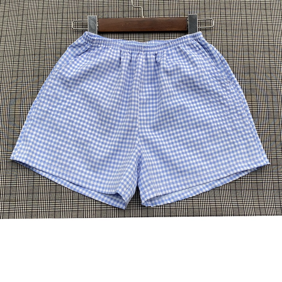 Quần Caro Short nữ ống Rộng