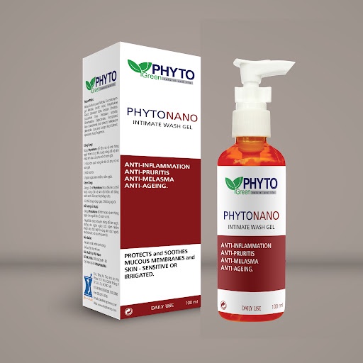 Dung dịch vệ sinh phụ nữ chiết xuất nghệ kháng khuẩn, nấm ngứa PHYTONANO Lọ 100ml - Phyto nano nghệ