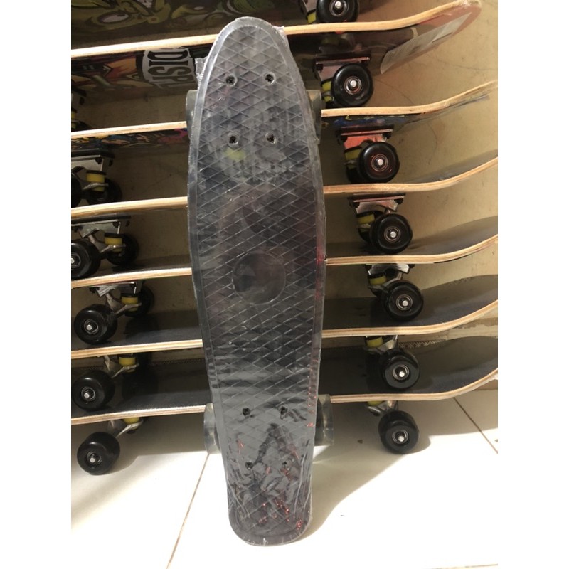 Ván trượt Skateboard Penny nhập khẩu cao cấp Bánh cao su đặc có đèn Led