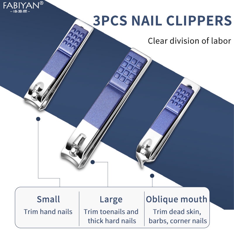 Bộ 9-26 món dụng cụ cắt móng tay FABIAN thép không gỉ-bộ cắt móng tay cao cấp tiện dụng