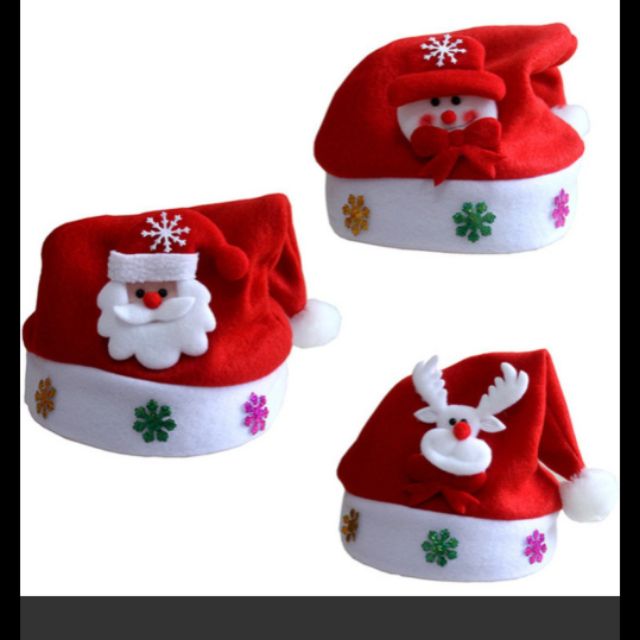 Mũ Noel cho trẻ em và Người lớn có đèn led