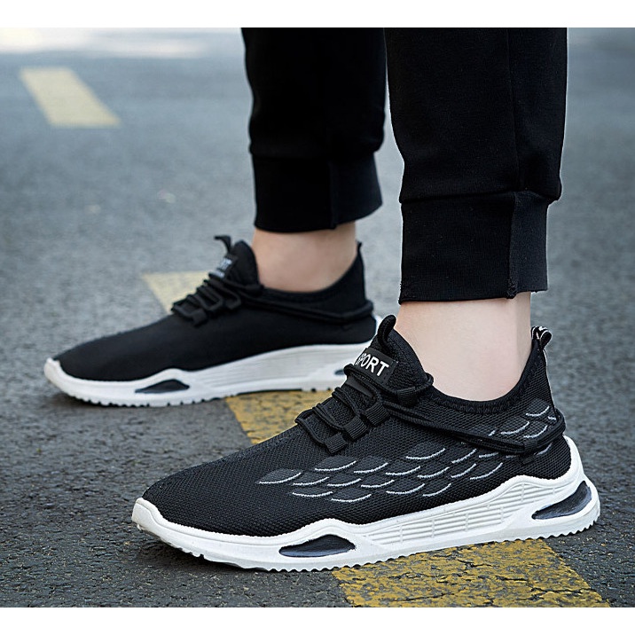 Giày nam sneaker thể thao sport vảy cá vải thoáng khí