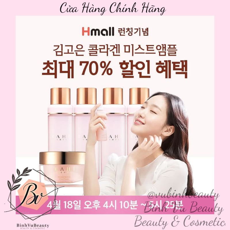 Xịt khoáng Tinh chất collagen cá hồi KaHi dưỡng ẩm cải thiện nếp nhăn Hàn Quốc 100ml