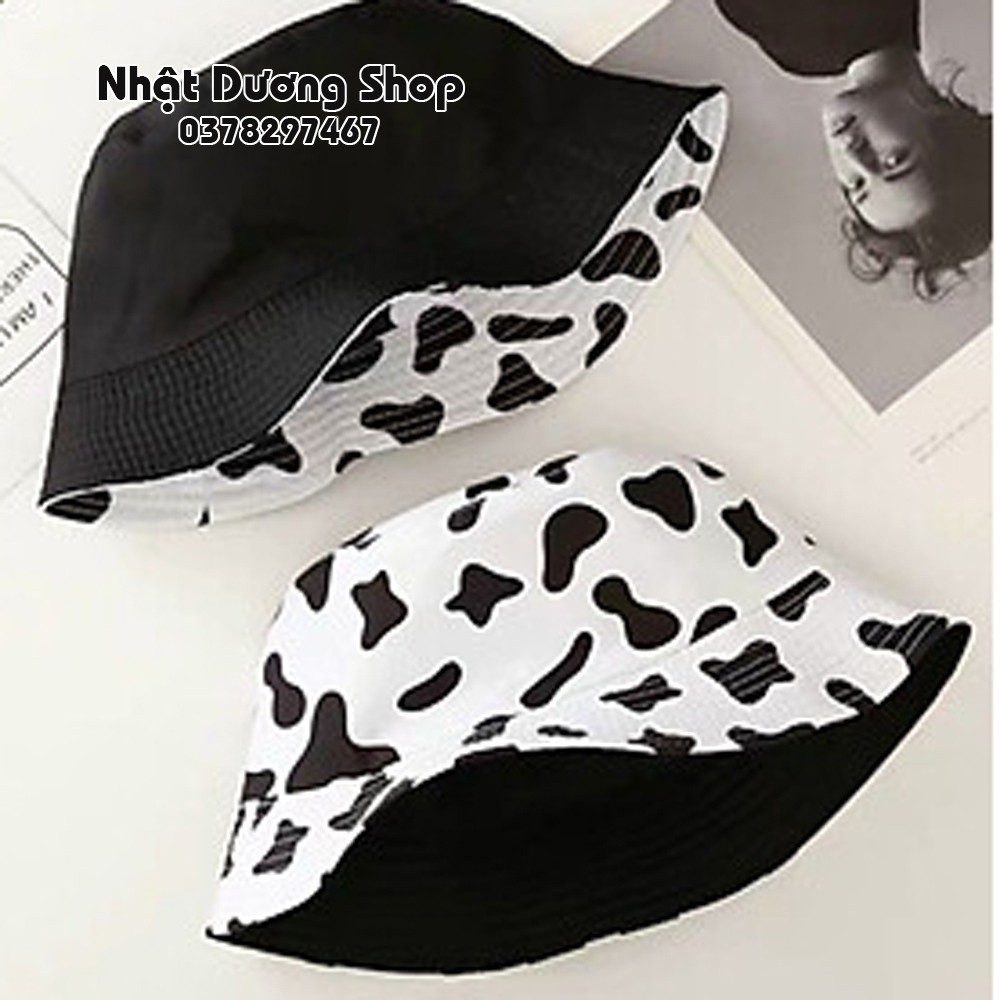Mũ Tai Bèo Bò Sữa &amp; Ngựa Vằn đẹp mũ tai bèo,chất liệu cotton thoáng mát thích hợp cho nam nữ