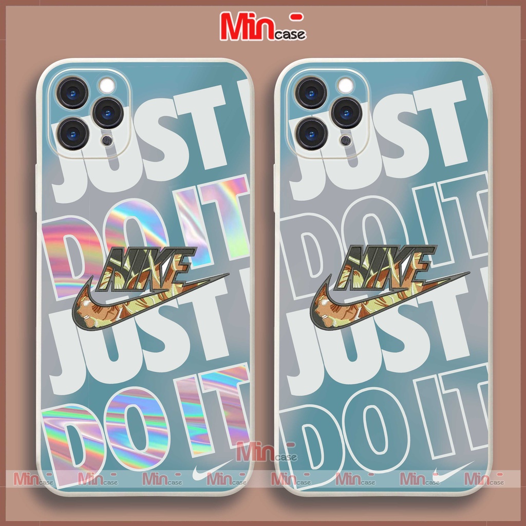 Ốp lưng iPhone Nike Just Do it viền vuông silicon dẻo bảo vệ camera cho iphone 6/6s/7/8/X/XS/XR/11/12/13 Pro Plus Max