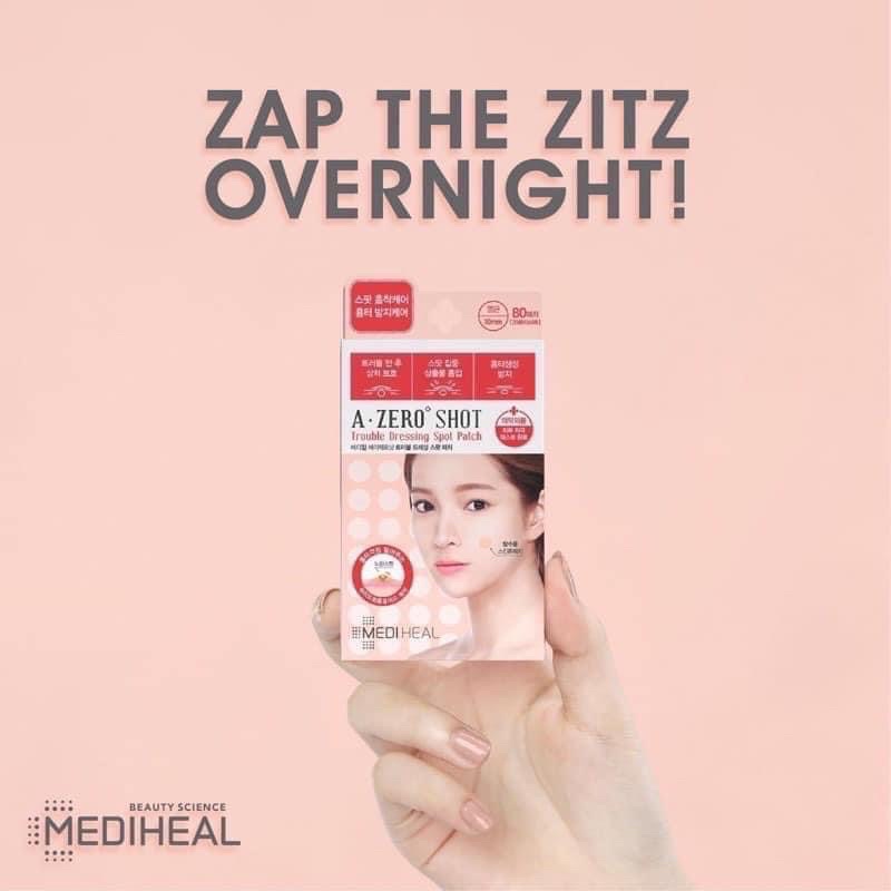 Miếng dán mụn viêm, mụn sưng, mụn bọc, mụn mủ Mediheal A Zero Shot Trouble Dressing Spot Patch LOVESKINCARE VN