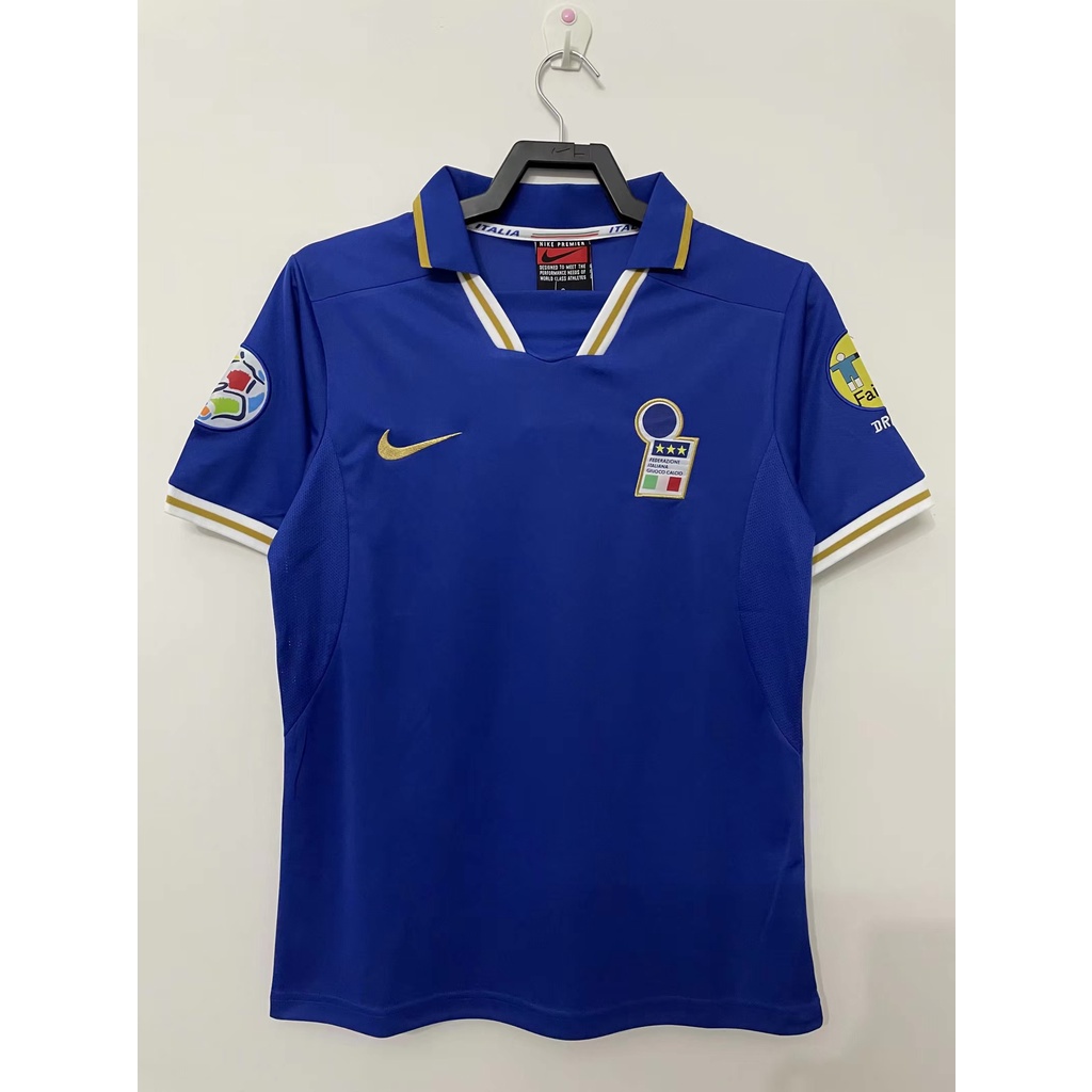 Áo Bóng Đá Đội Tuyển Ý 1996 Phong Cách retro