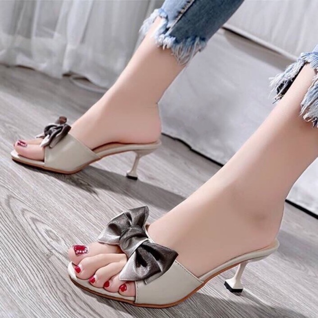 DÉP GUỐC CAO GÓT 5 PHÂN NƠ LỚN
