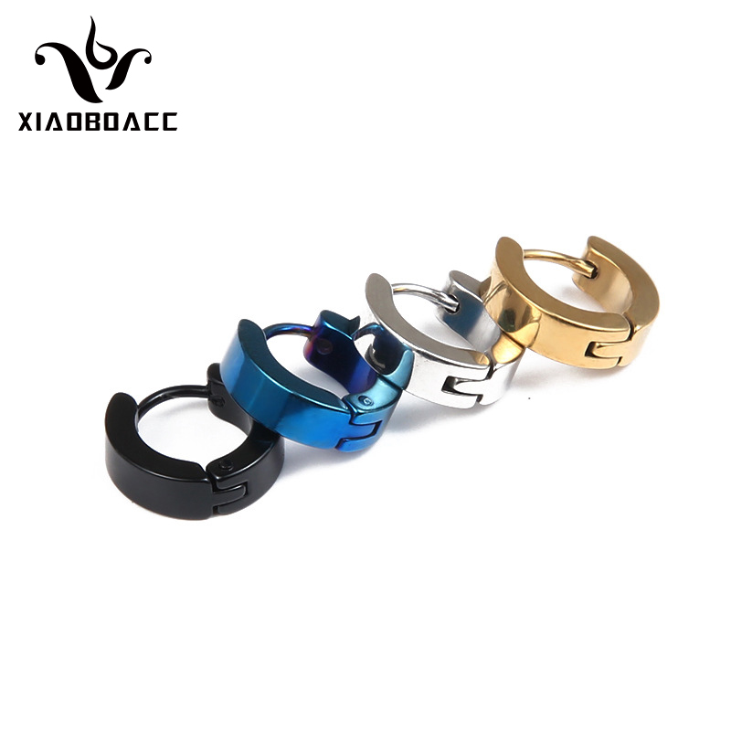XiaboACC 1 Chiếc Bông Tai Kẹp Bằng Thép Titan Không Gây Dị Ứng