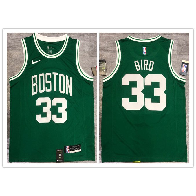 Nba jersey Boston Celtics 33# Larry Bird Áo Thun Bóng Rổ Mùa Xanh Lá Thường Mùa Năm 2021 Deh
