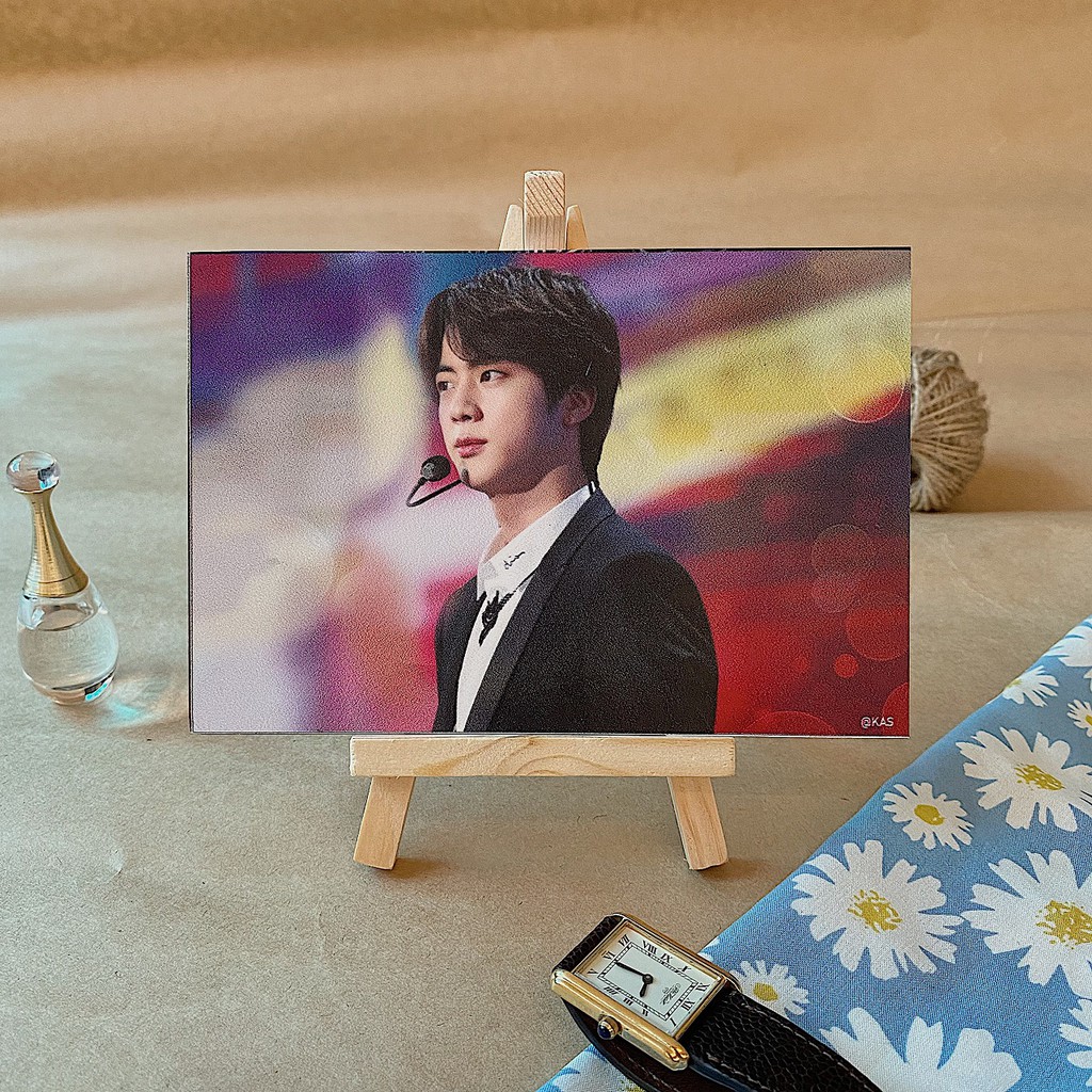 7 tấm Frame Form Foam Formex Dày 5mm kèm giá gỗ BTS- 7 TV Jin, Jimin, Suga, Jungkook, Taehyung, Jhope, RM--