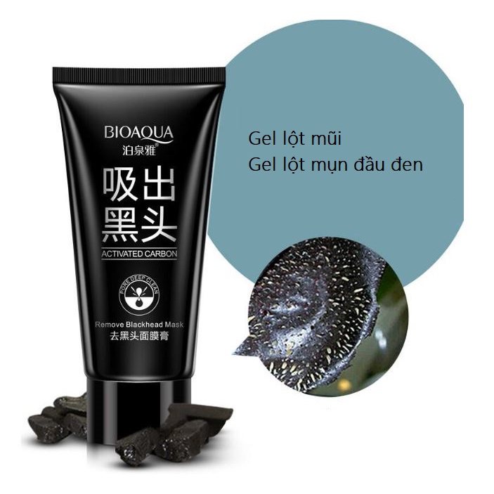 Gel lột mụn se khít lỗ chân lông chiết xuất than tre hoạt tính Bioaqua