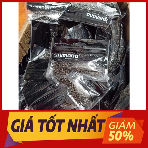 Khóa Link shimano chống xoắn 1 vòng-(20 chiếc) Mà Ní Câu Cá Chống Xoắn Cao cấp Siêu Tiện Lợi