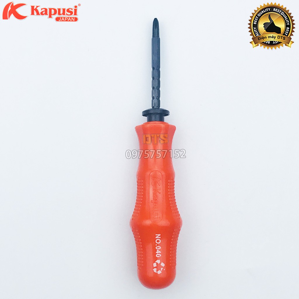 Tô vít nấc 2 đầu Kapusi 110mm, tuốc nơ vít dẹp và bake trở đầu ngắn