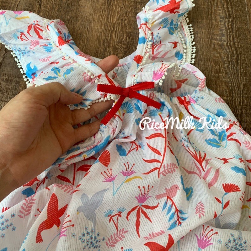 Bộ Áo váy hình Hoa Lá xuất xịn cho bé gái