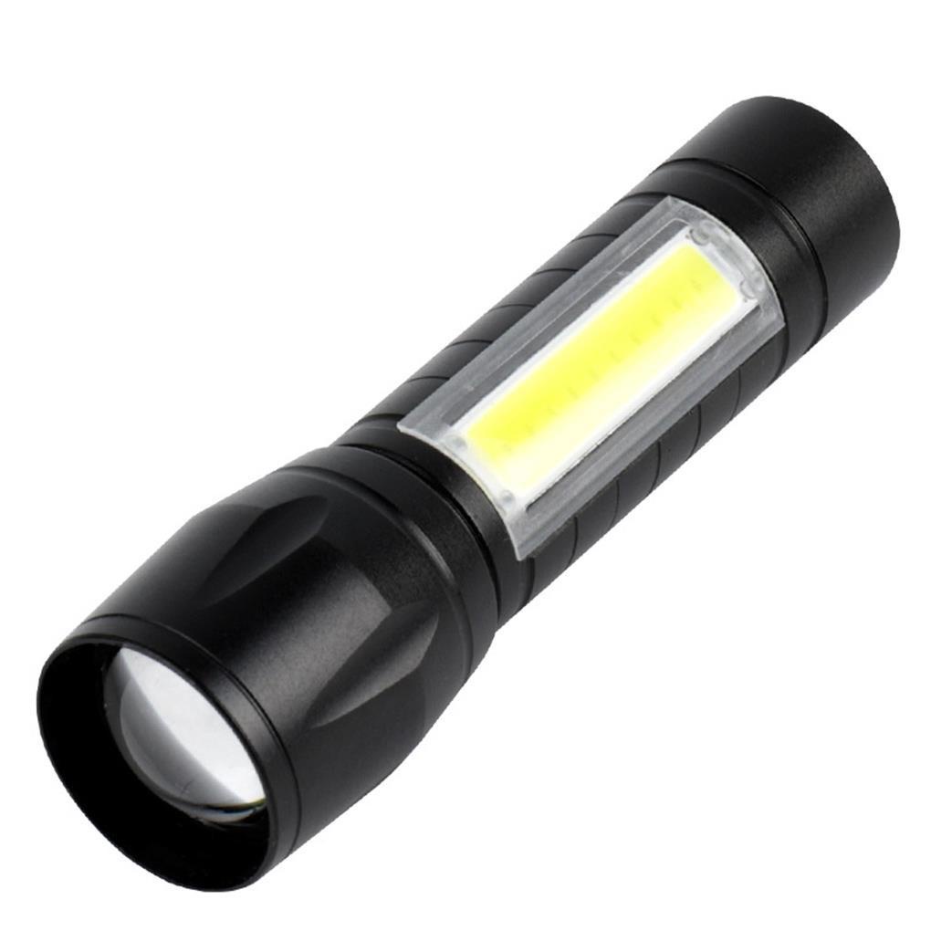 Đèn Pin Bóng LED Sạc USB Chống Thấm Nước Có Dây Đeo Tiện Dụng